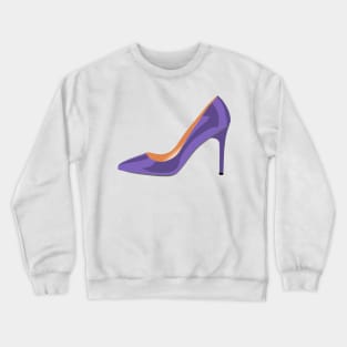 High Heel Shoe in Ultra Violet Crewneck Sweatshirt